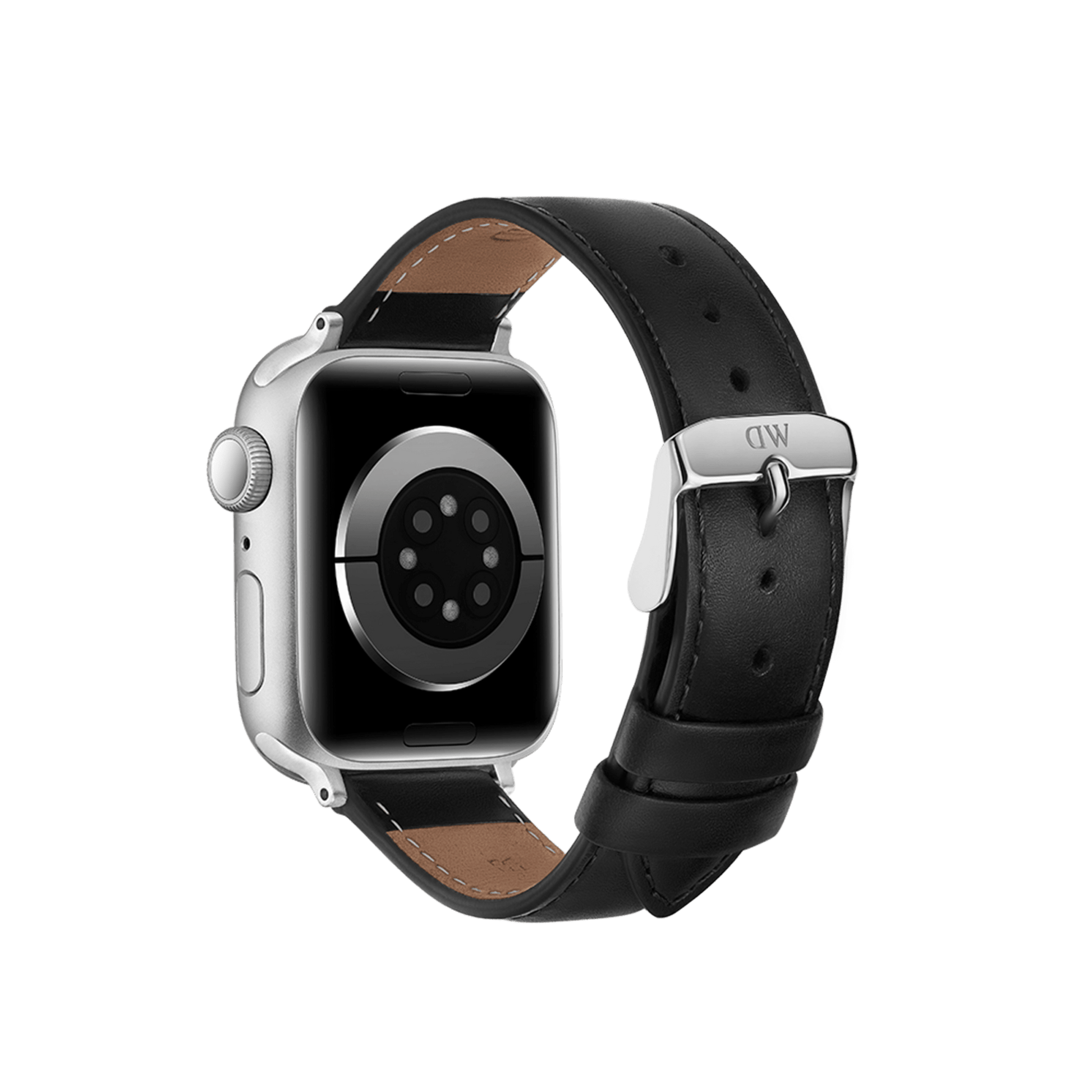 Smartwatch Strap Leather Silver
