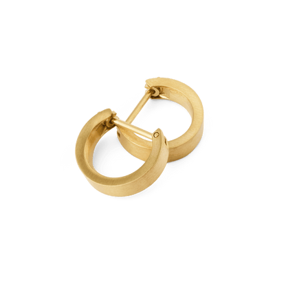 Line Earrings Brushed Gold 3.5mm
