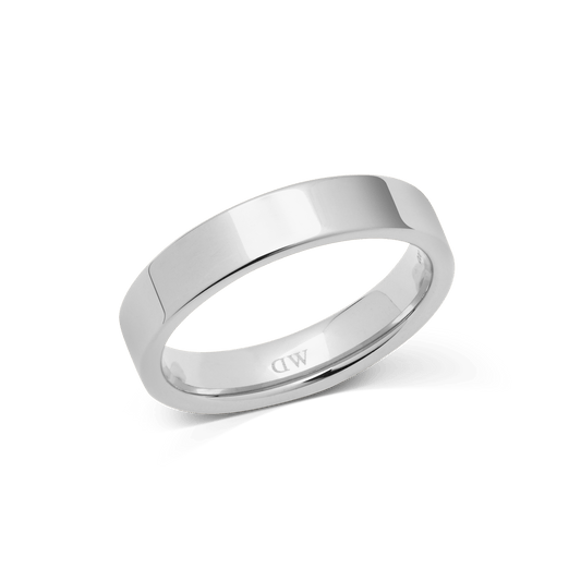 Line Ring Polished Silver 4.5mm