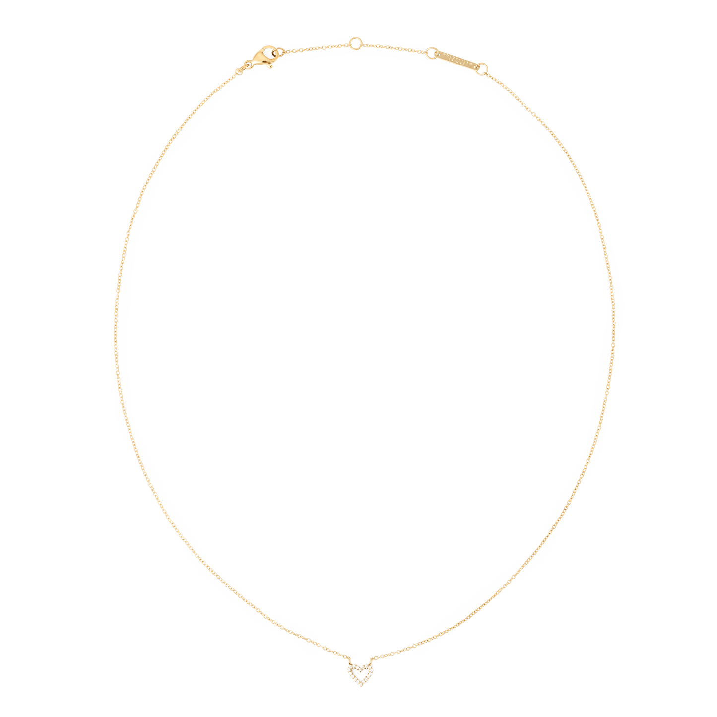 Mirelle Heart Necklace Gold