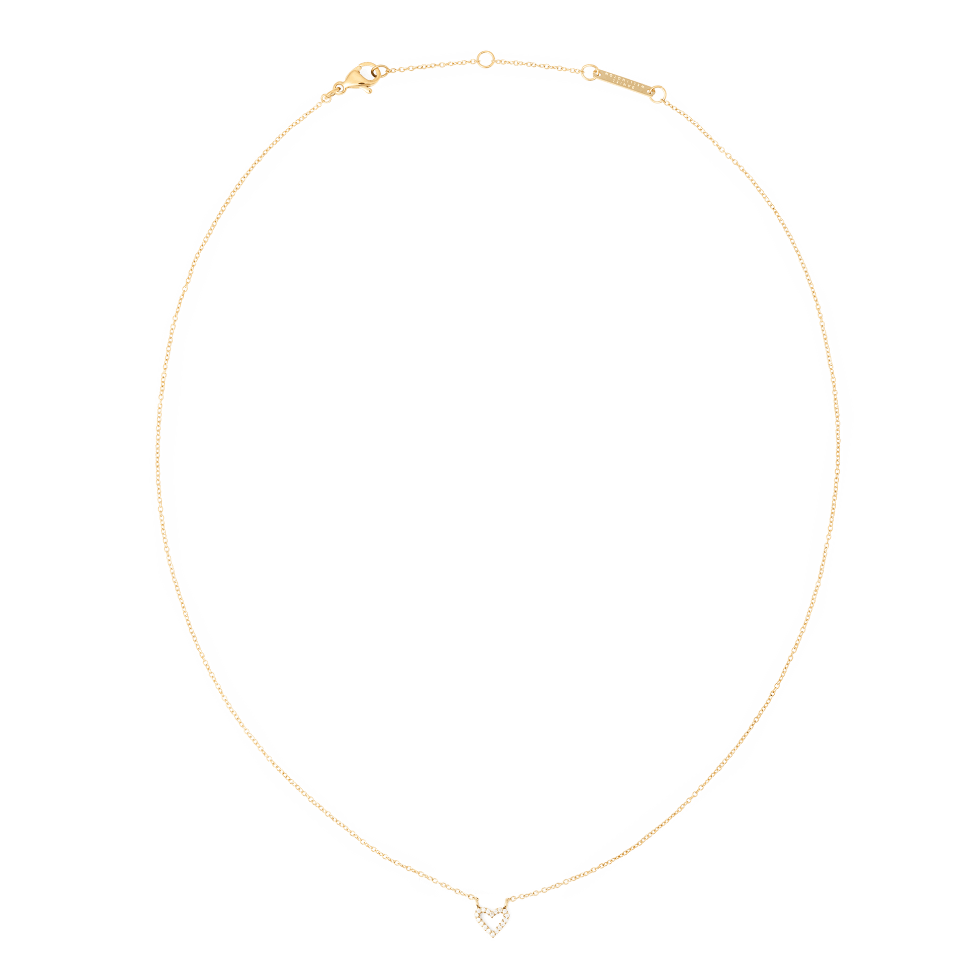 Mirelle Heart Necklace Gold