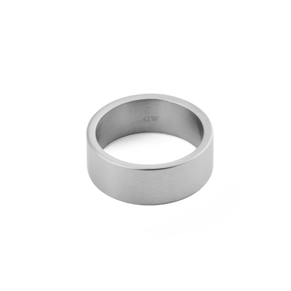 Line Ring Brushed Silver 8mm