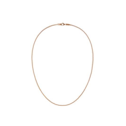 Tide Mesh Necklace Rose Gold 1.8