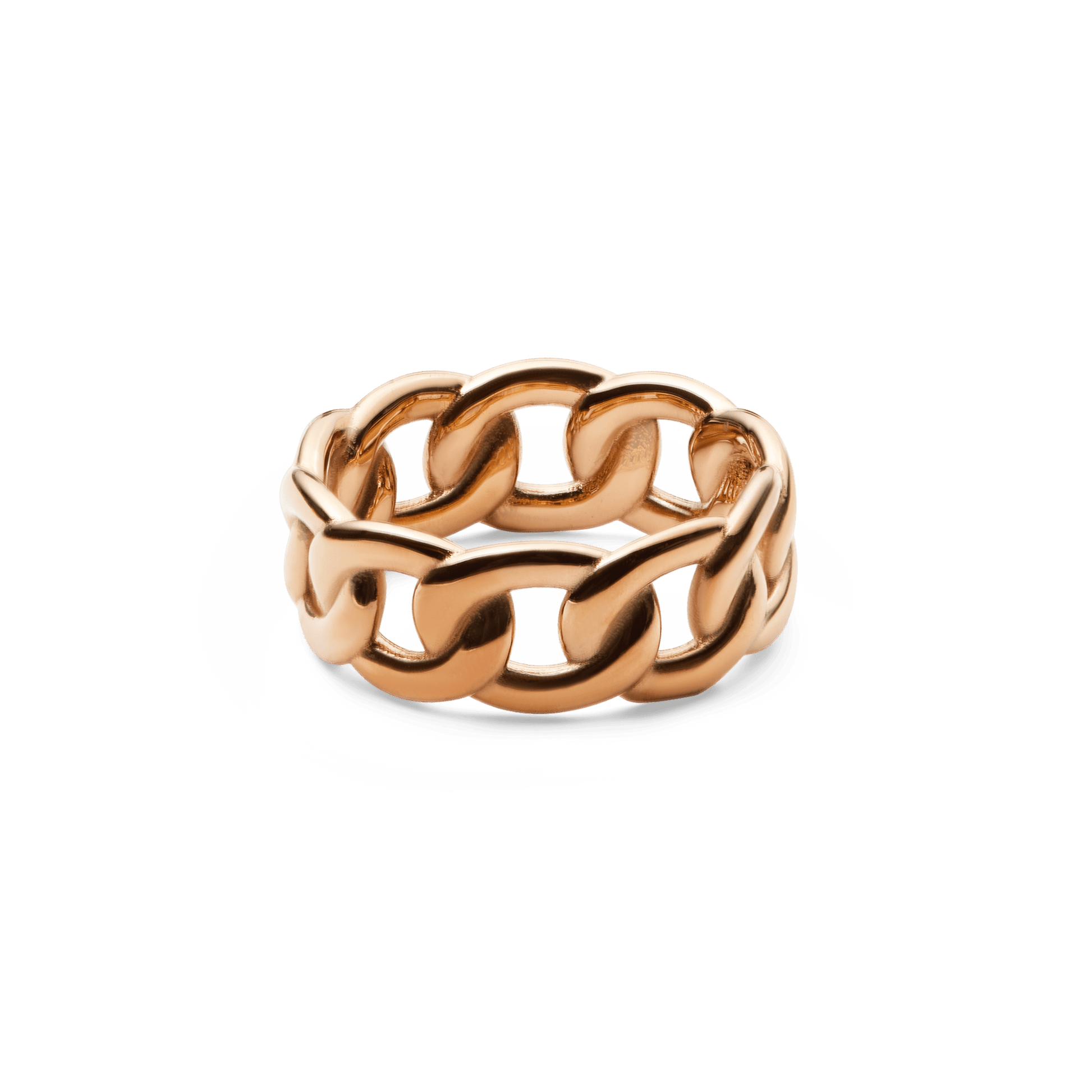 Chunky Chain Ring Rose Gold
