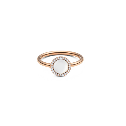 Audrey Ring  Mother of Pearl Rose Gold