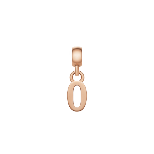 Number Charm Rose Gold