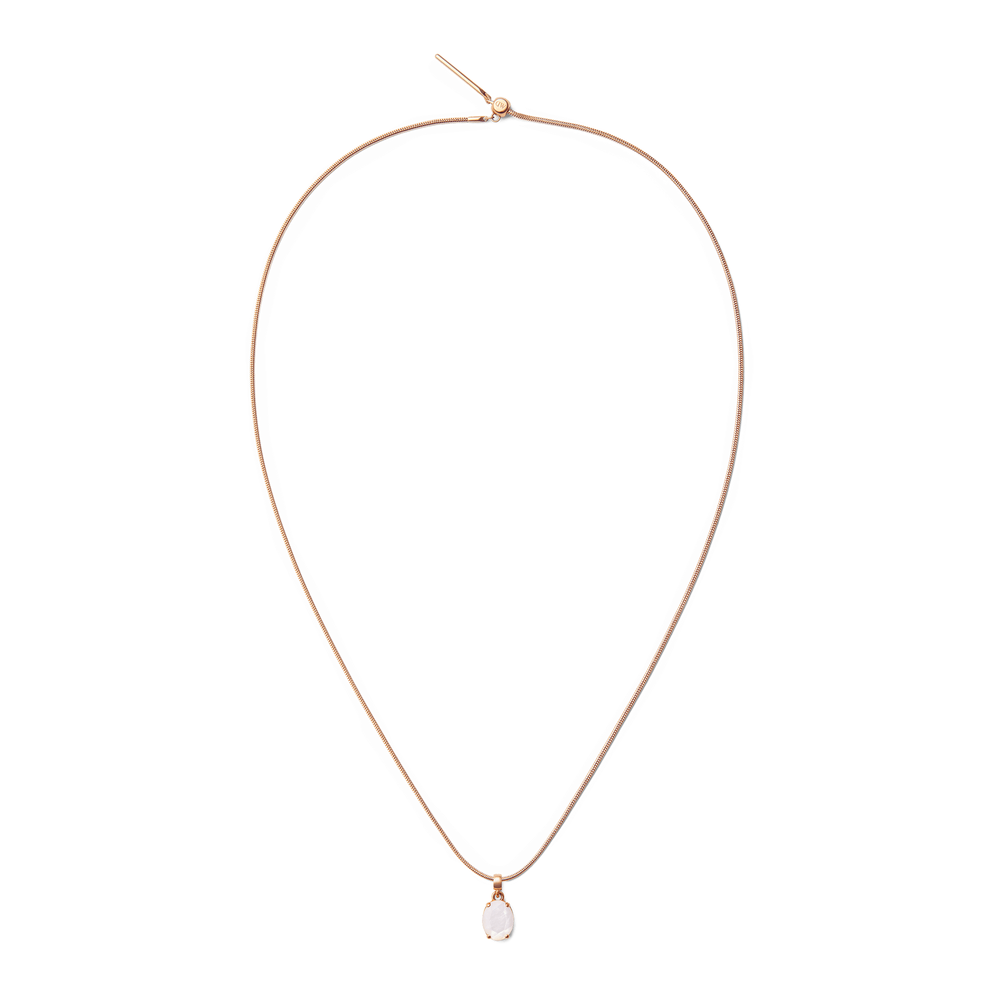 Mother of Pearl Oval Rose Gold Charm
