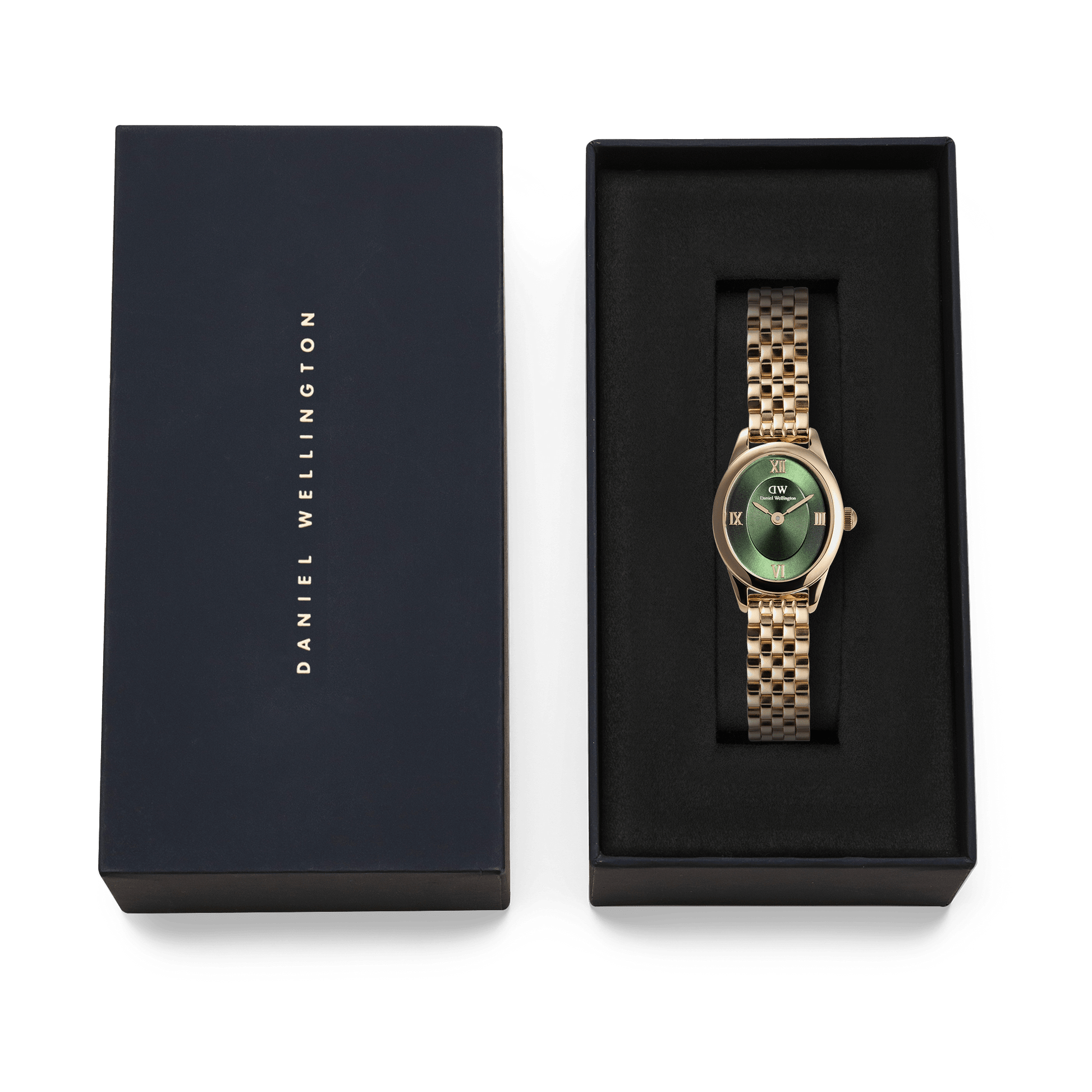 Ophelia Mini Emerald Gold