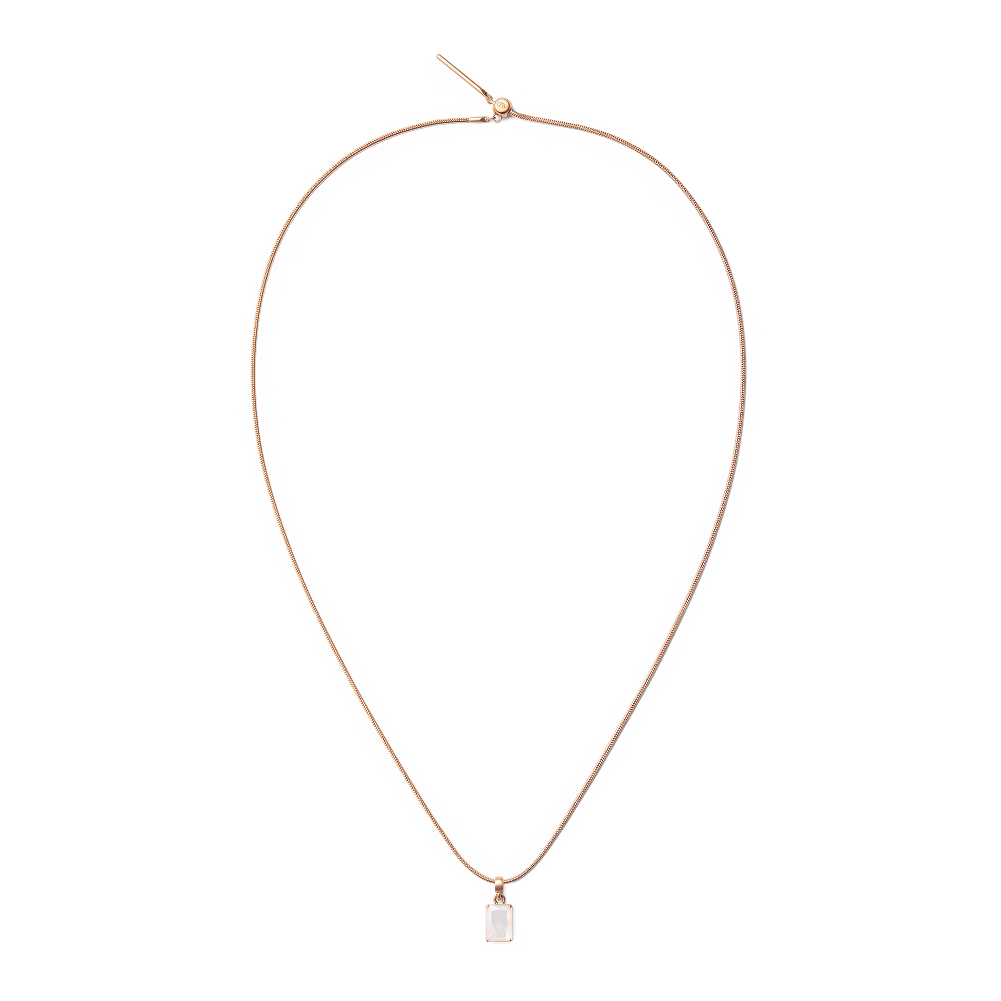Mother of Pearl Octagon Rose Gold Charm