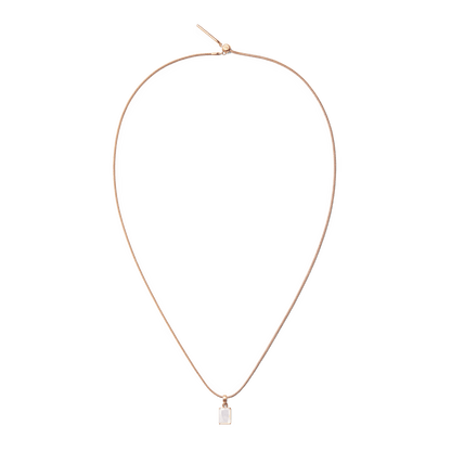 Mother of Pearl Octagon Rose Gold Charm