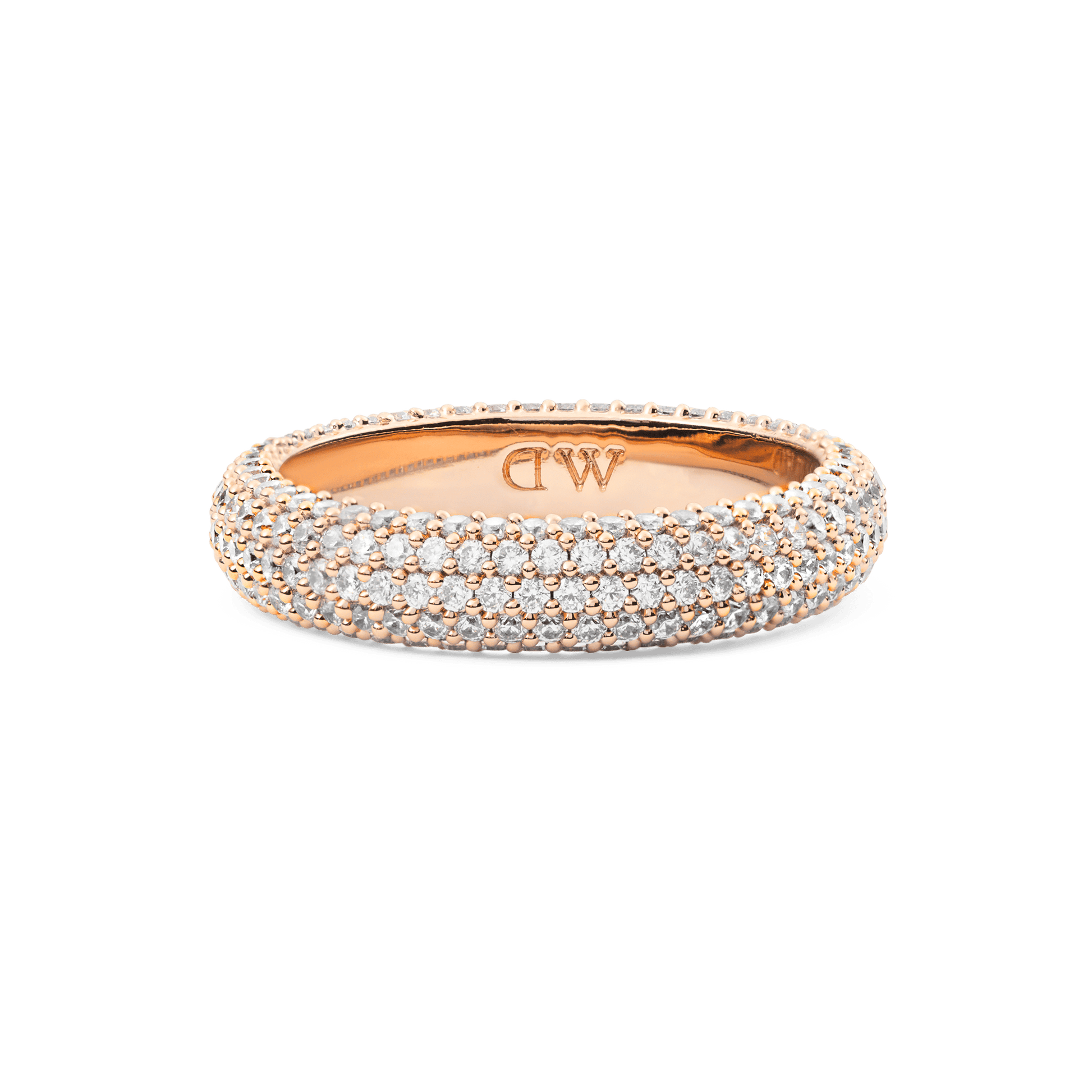 Pavé Ring Rose Gold 5 mm