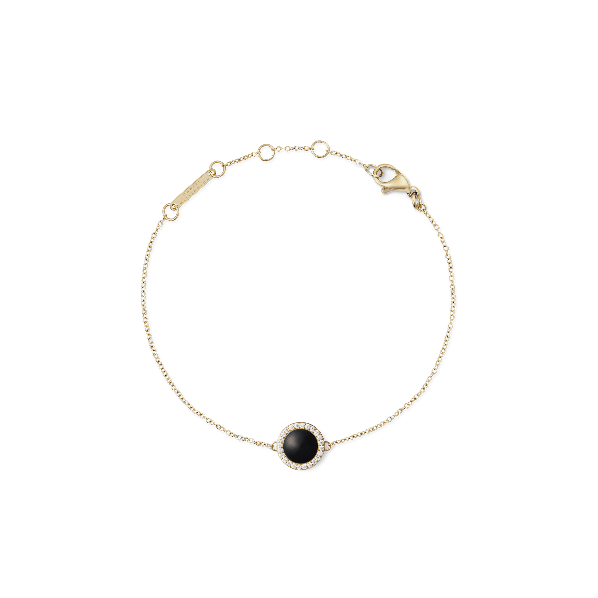 Audrey Bracelet Black Agathe Gold