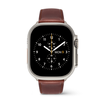 Smartwatch Leather Strap St Mawes Silver