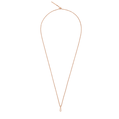 Crystal Number Charm Rose Gold