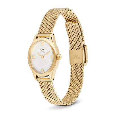 Ophelia Mini Mesh White Gold