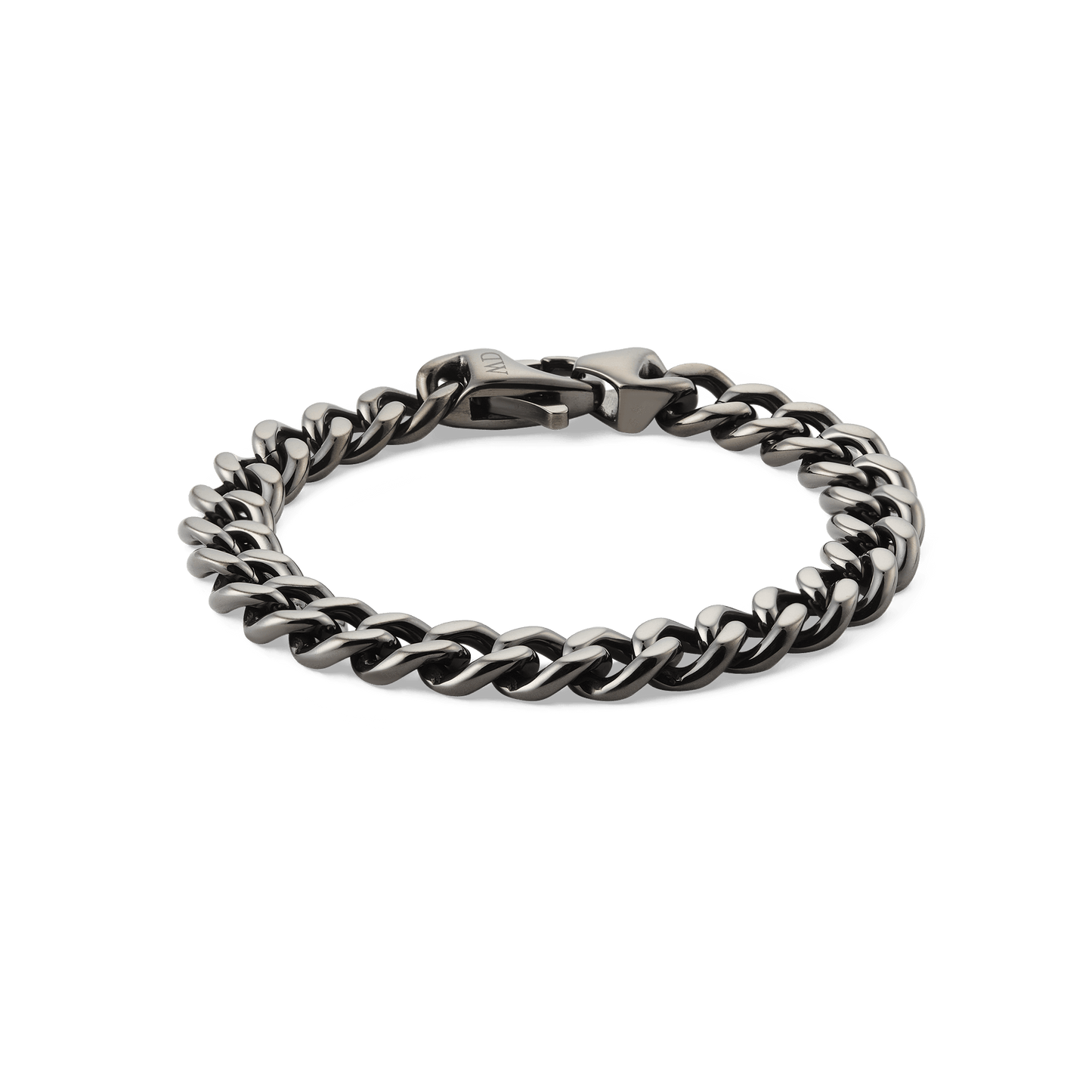 Ellipse Cuban Chain Bracelet Graphite