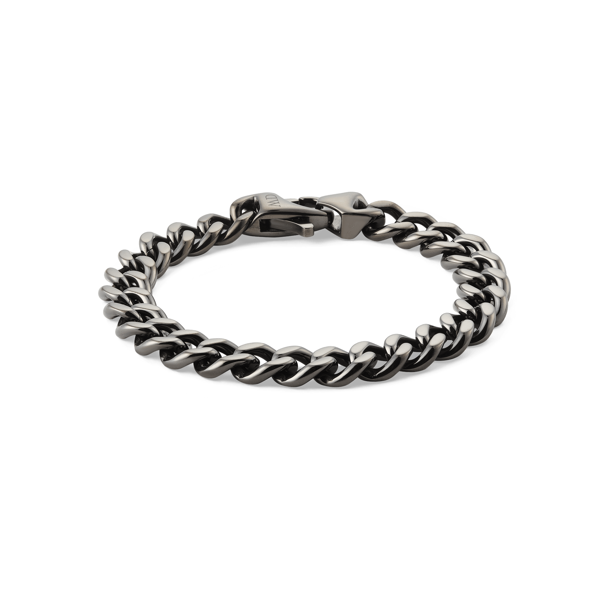 Ellipse Cuban Chain Bracelet Graphite