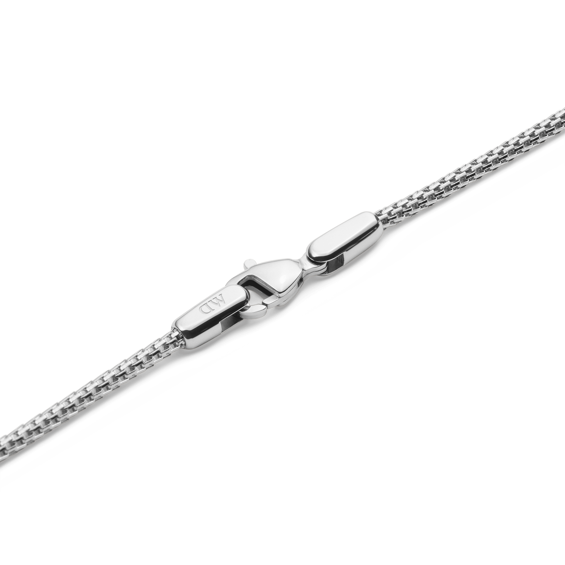 Tide Mesh Necklace Silver 1.8