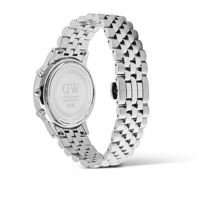 Iconic Chronograph Arch 5-Link Arctic Panda Silver