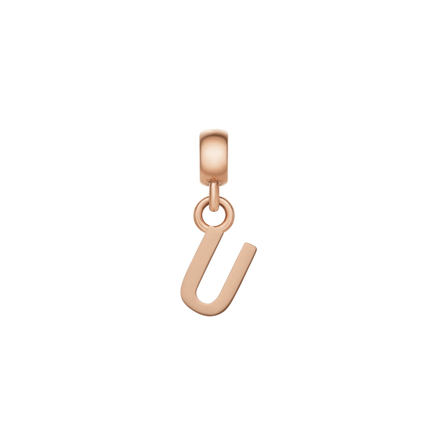 Letter Charm Rose Gold