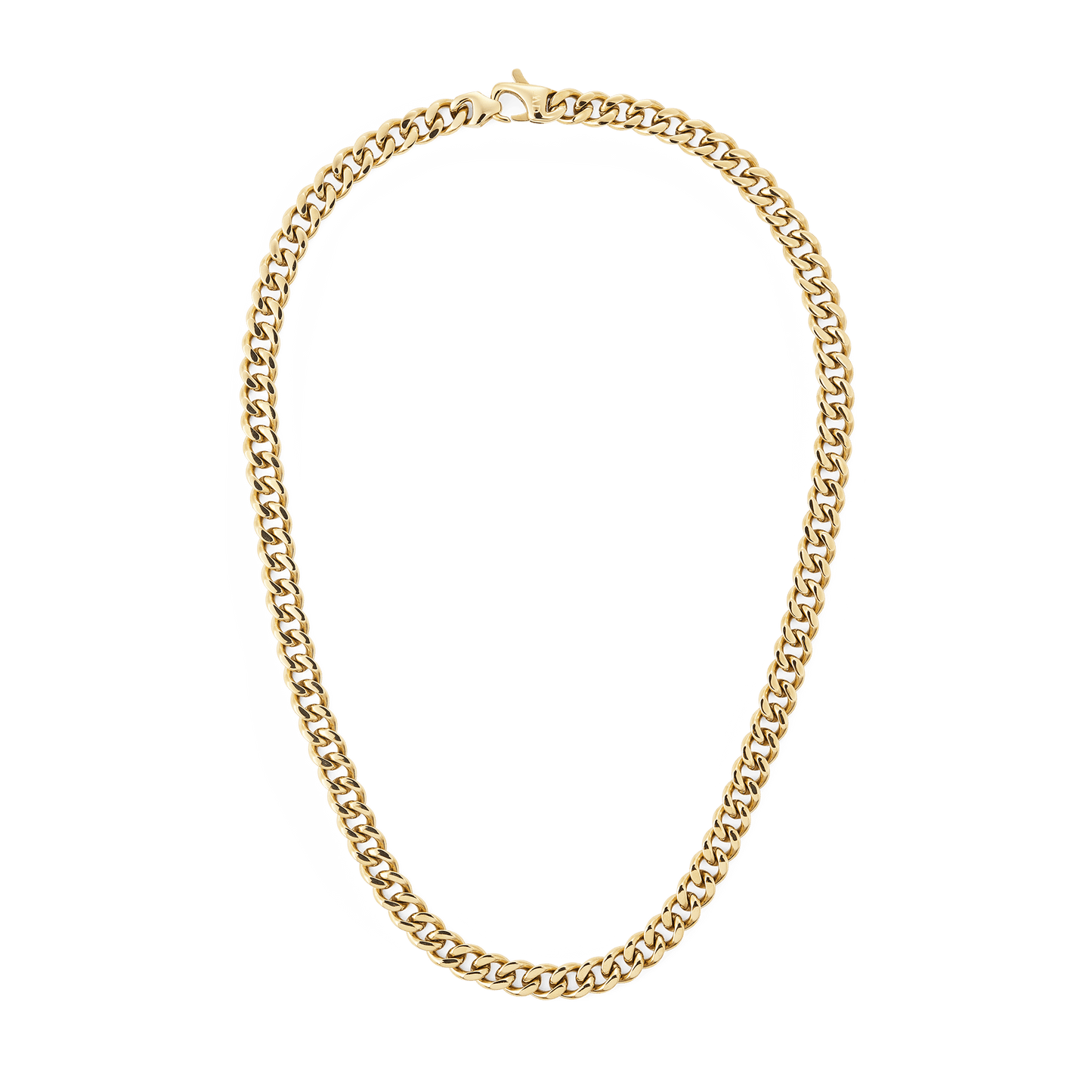 Ellipse Cuban Chain Necklace Gold