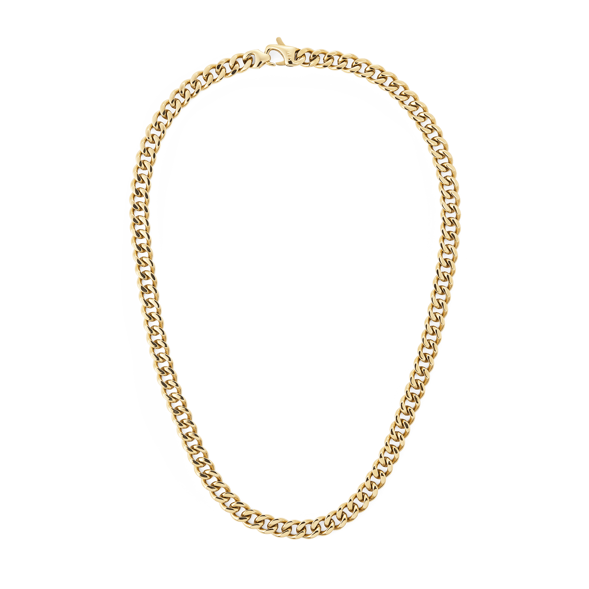 Ellipse Cuban Chain Necklace Gold