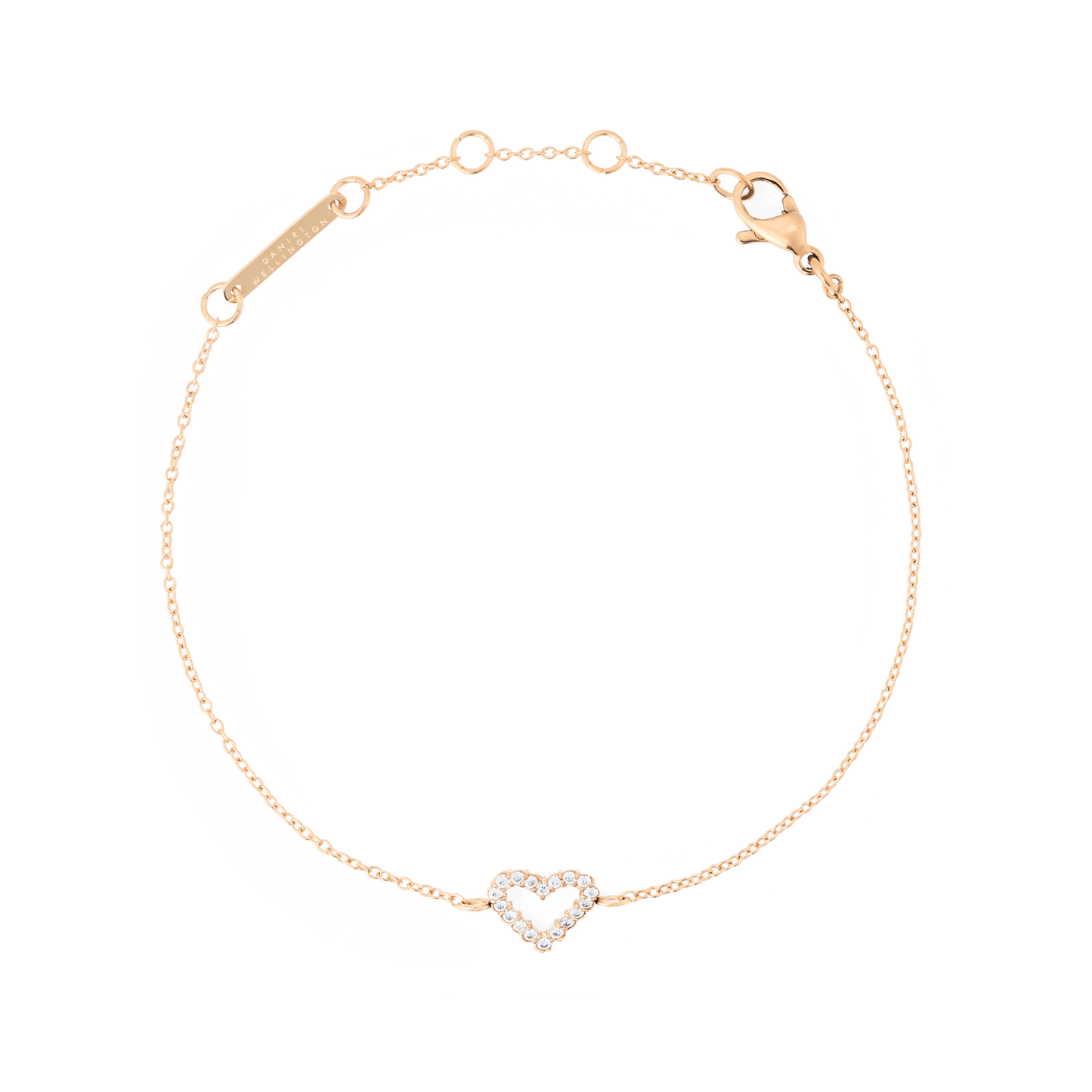 Mirelle Heart Bracelet Rose Gold