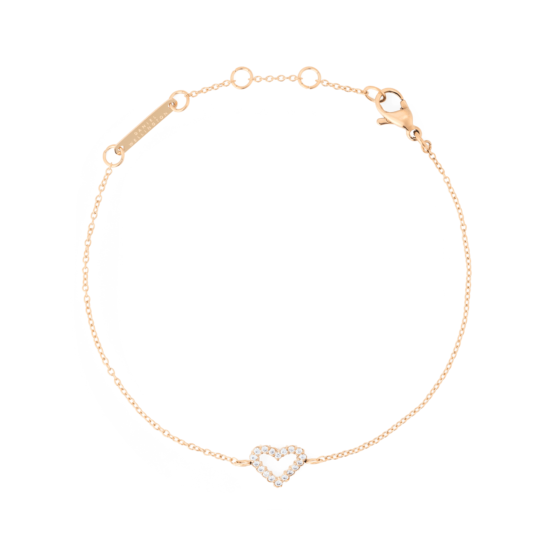 Mirelle Heart Bracelet Rose Gold
