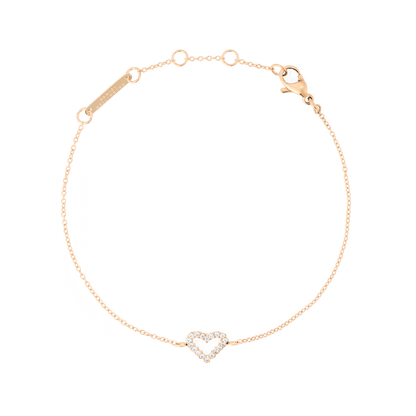 Mirelle Heart Bracelet Rose Gold