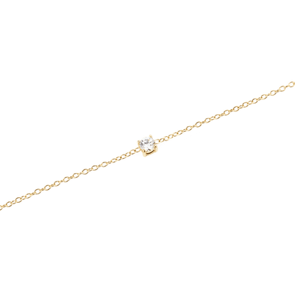 Mirelle Solitaire Bracelet Gold