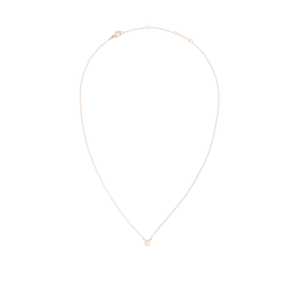 Crystal Zodiac Chain Necklace Rose Gold
