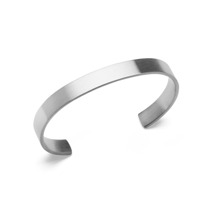 Line Cuff Brushed Silver