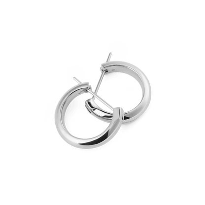 Arch Earrings Silver 12mm