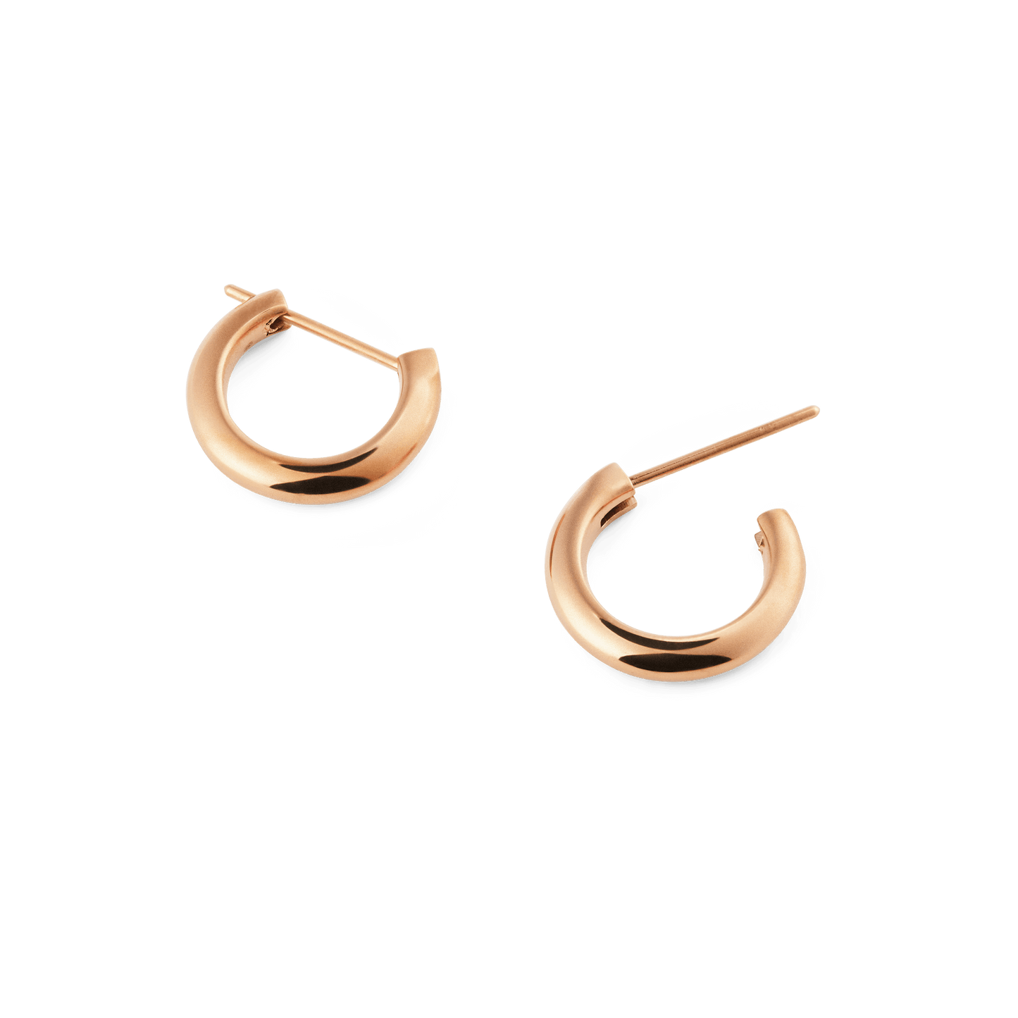 Arch Earrings Rose Gold 9mm