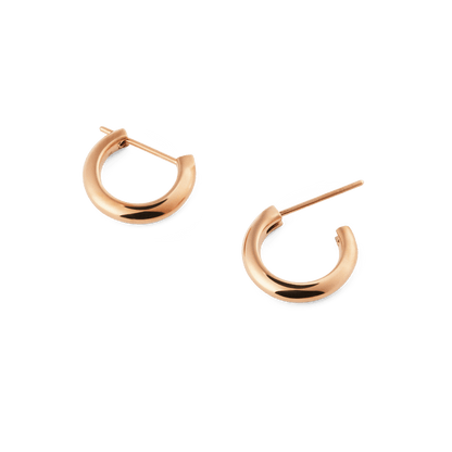 Arch Earrings Rose Gold 9mm