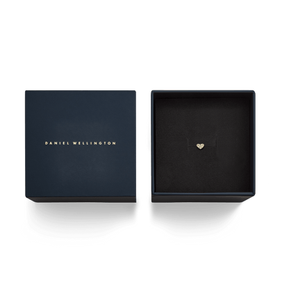 Crystal Heart Stud Gold