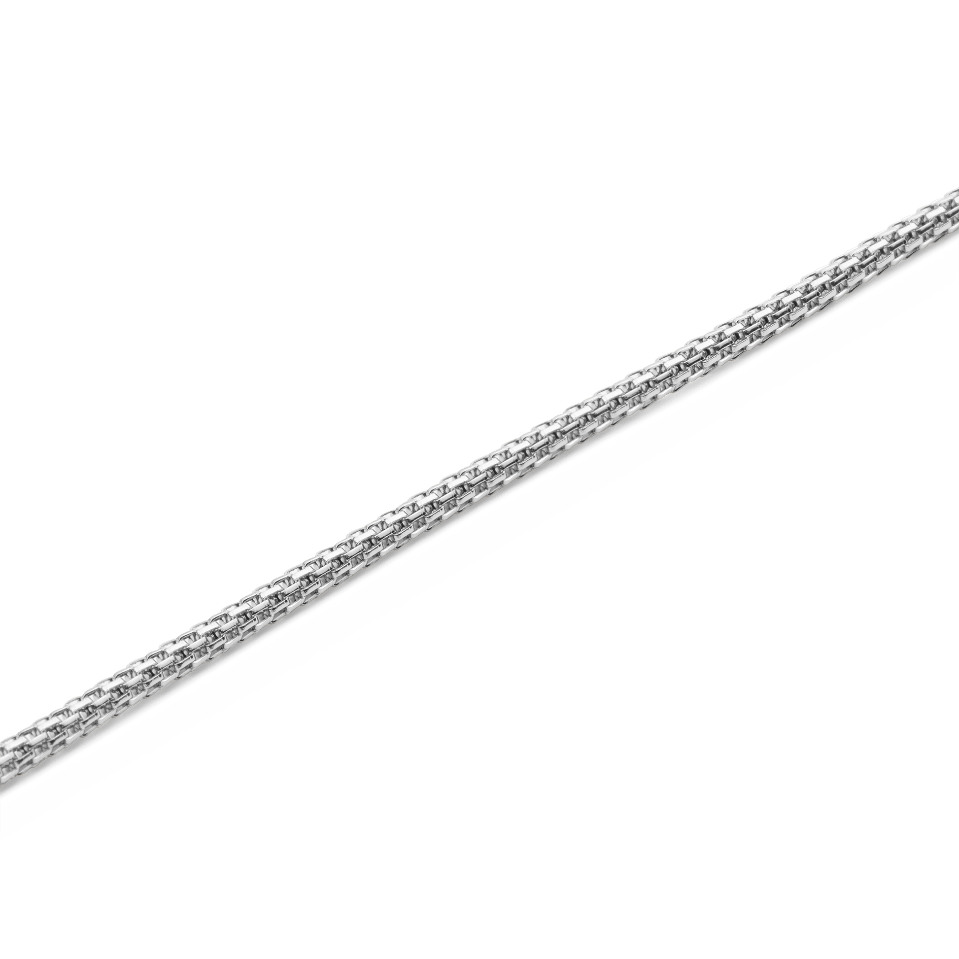 Tide Mesh Necklace Silver 1.8