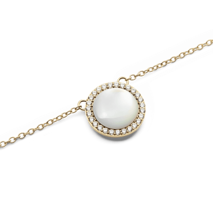 Audrey Necklace Mother of Pearl Gold