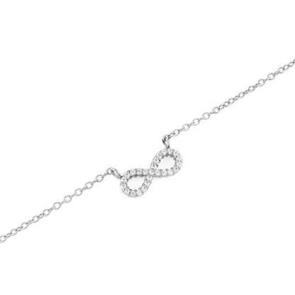 Mirelle Infinity Necklace Silver