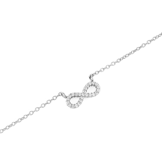 Mirelle Infinity Necklace Silver