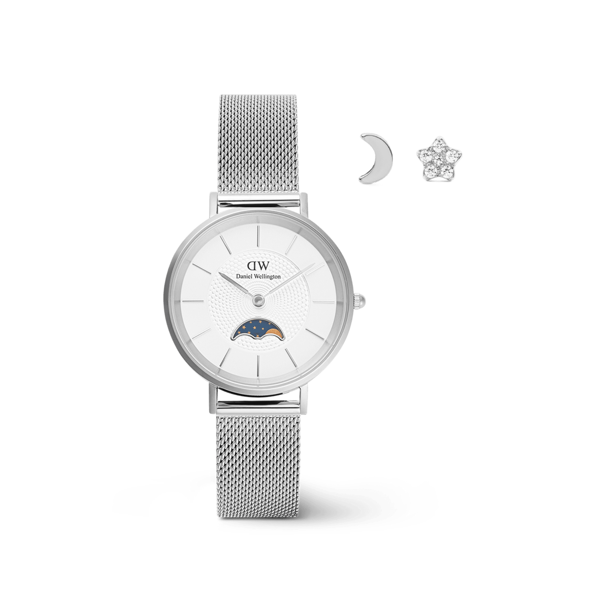 Moon and Stars Set Silver