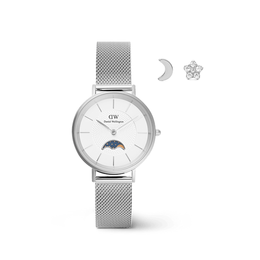 Moon and Stars Set Silver