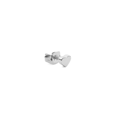 Heart Stud Silver