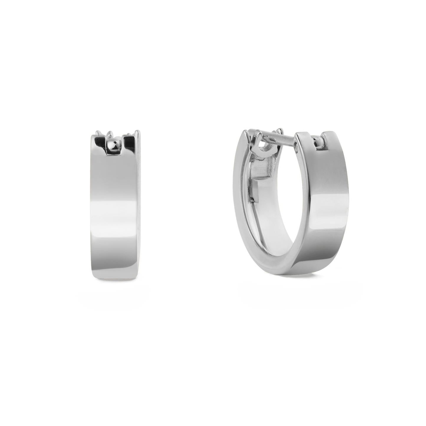 Line Earrings Polished Silver 3.5mm