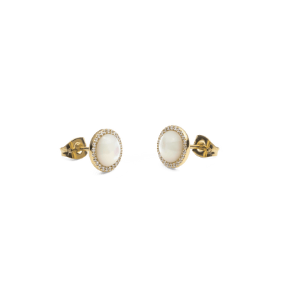 Audrey Earrings Mother of Pearl Gold