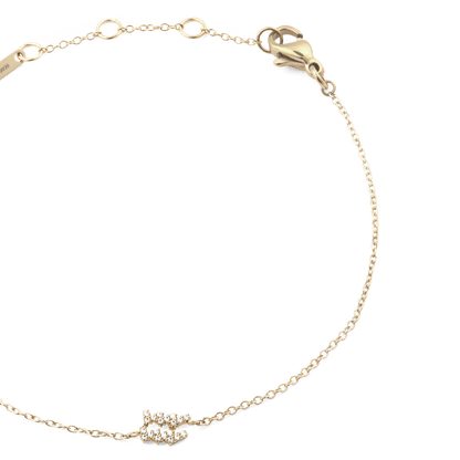 Crystal Zodiac Chain Bracelet Gold