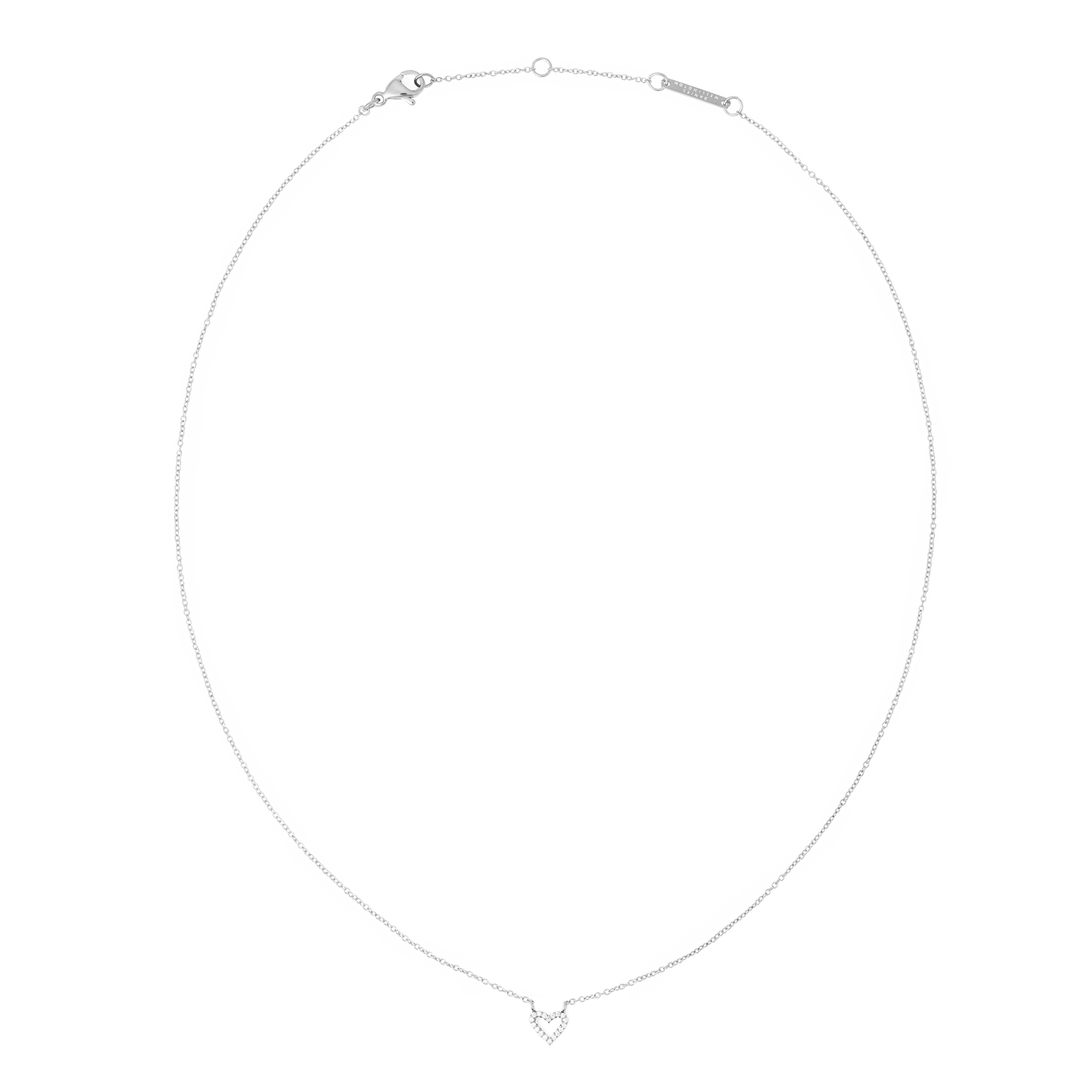 Mirelle Heart Necklace Silver