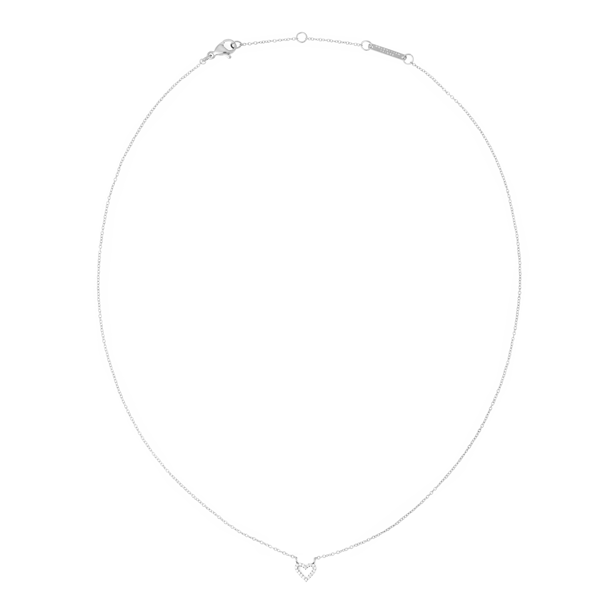Mirelle Heart Necklace Silver