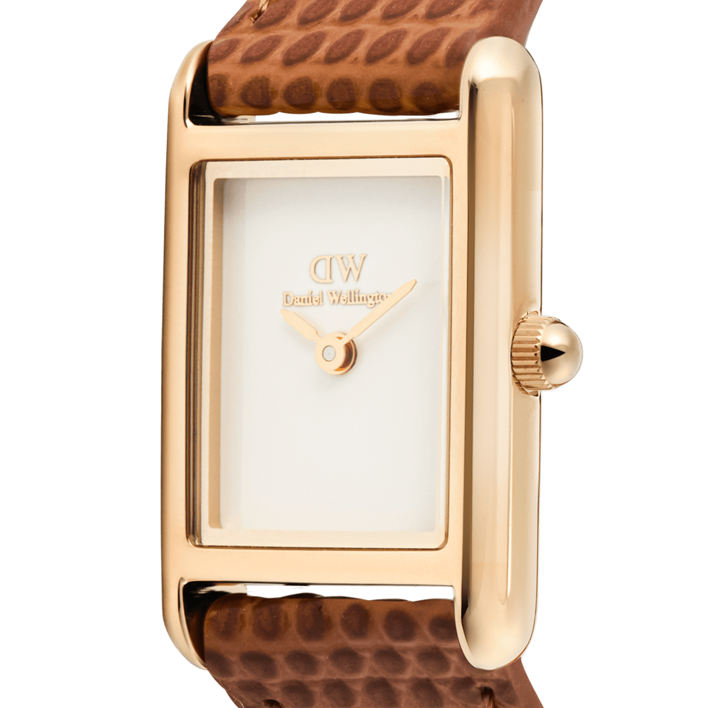 Bound Mini Light Brown Lizard Rose Gold