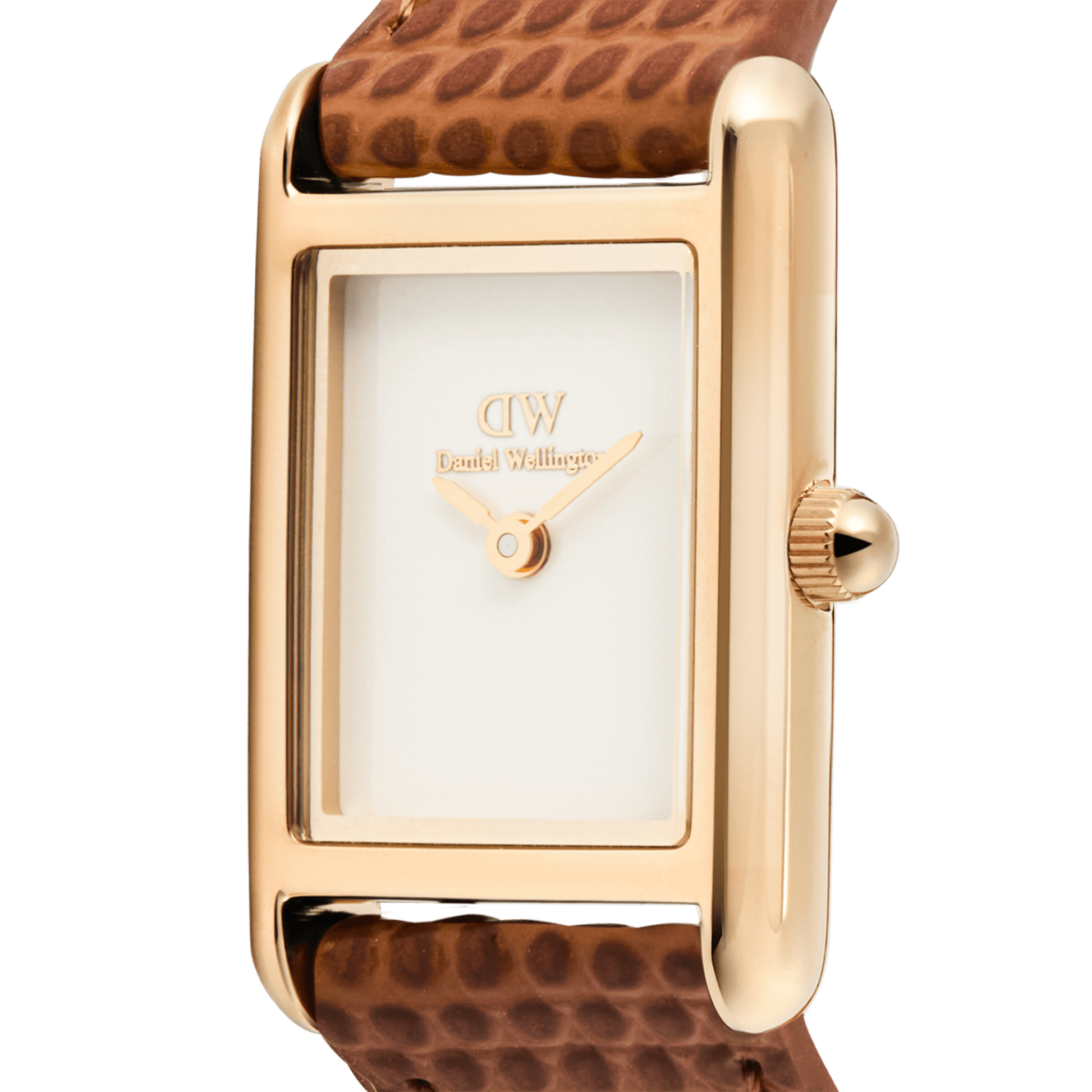 Bound Mini Light Brown Lizard Rose Gold